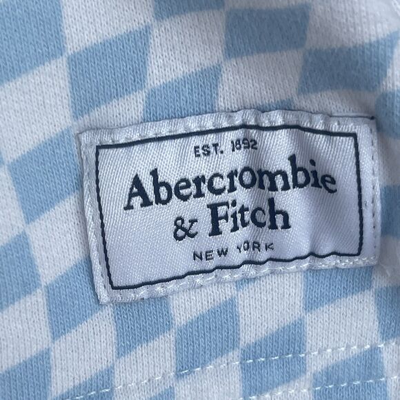 Abercrombie Kids Shorts Girls 11/12 Checkered Skater Drawstring Sweat Shorts - Picture 4 of 12